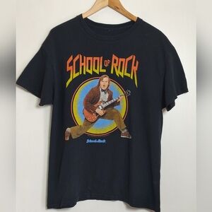 School of Rock Jack Black Black T-Shirt